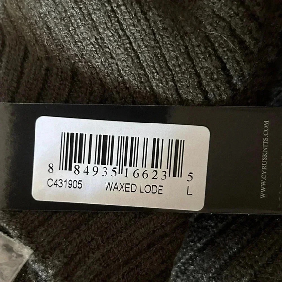 CYRUS Olive Green Sweater‎ Mock Turtleneck Long Sleeve & Length Soft Cozy sz L - Picture 8 of 9